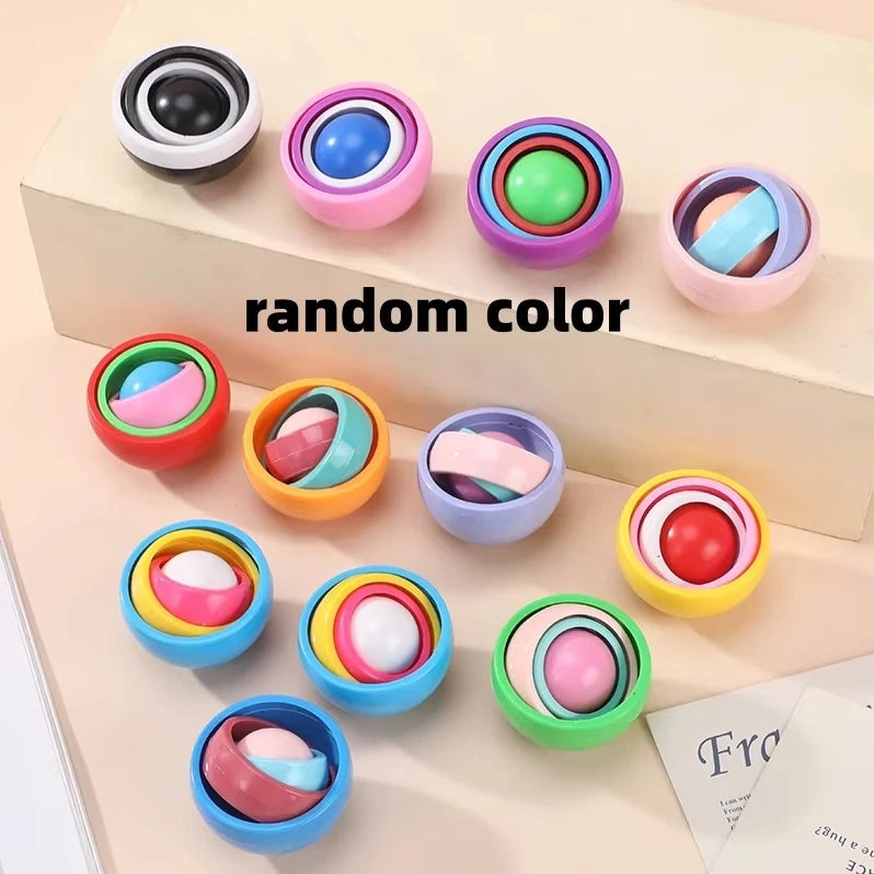Fidget Toys Kids Spinner Gyro Ball Infinite Flip Decompression Sensory Toy ADHD Autism Stress Relief Toys Party Favors Gift