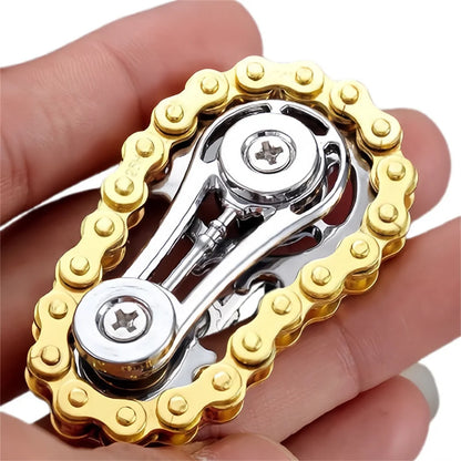 Fidget Spinners Toys for Adults Metal Bike Chain Pain Stim Fidgets Toy for Teens ADHD Cool Gadgets Desk Offices Gift