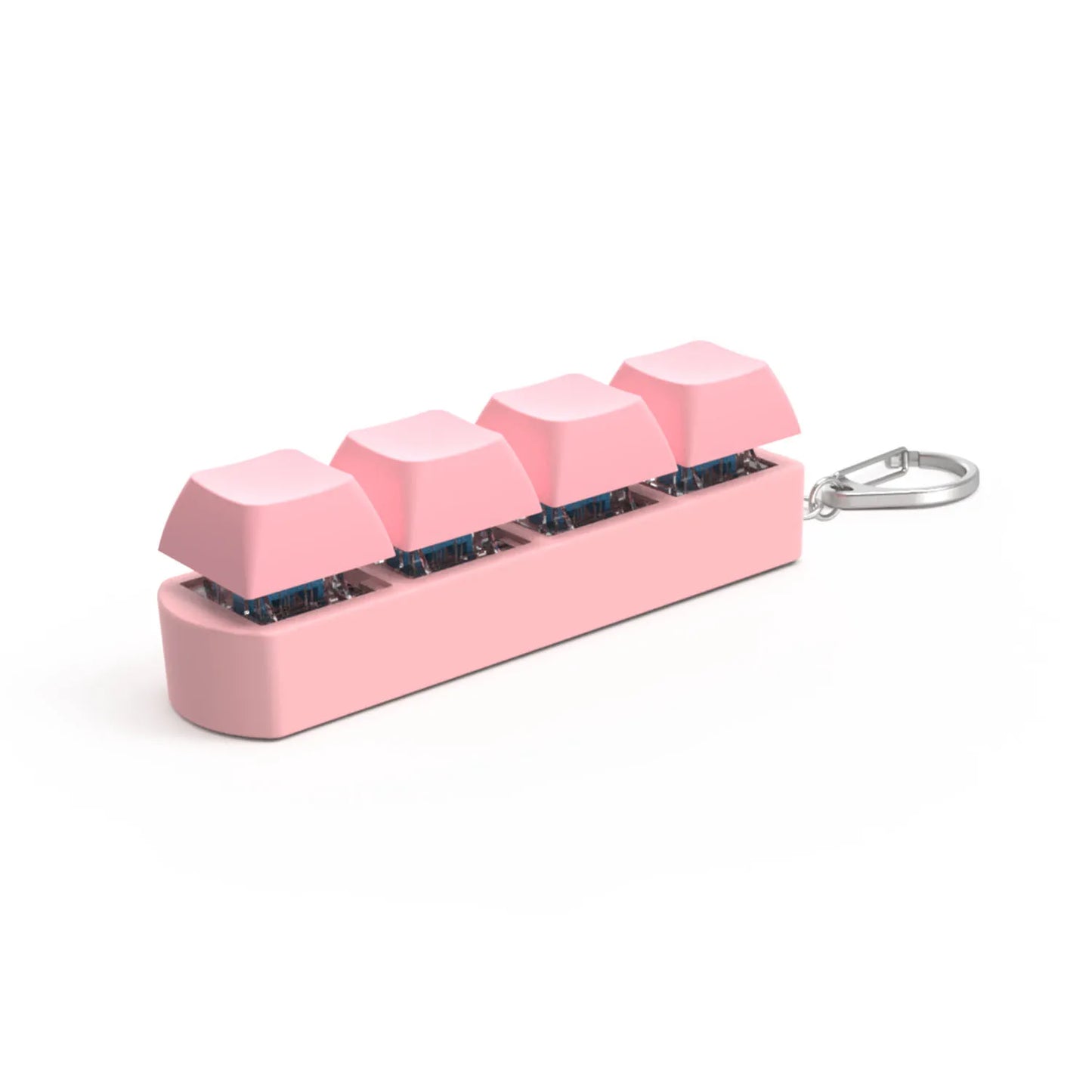 4Keys Button Keycap Stress Relief Adult Fidget Toy Keychain 4 Keys Keyboard Fidget Gadgets Toys DIY Keyboard Keychain Toys