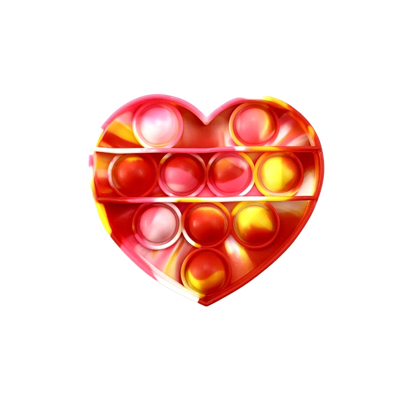 Pop Fidget Toys, Silicone Push Pop Bubble Toys for Kids and Adults Rainbow Fidget Poppers Square Octagon Heart Round Shape