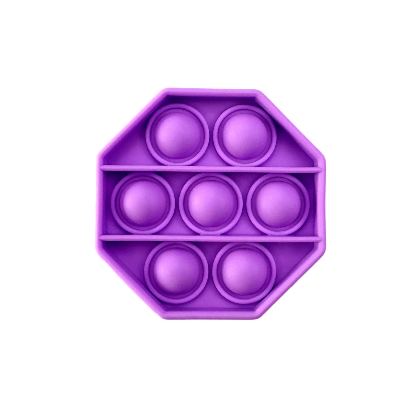 Pop Fidget Toys, Silicone Push Pop Bubble Toys for Kids and Adults Rainbow Fidget Poppers Square Octagon Heart Round Shape