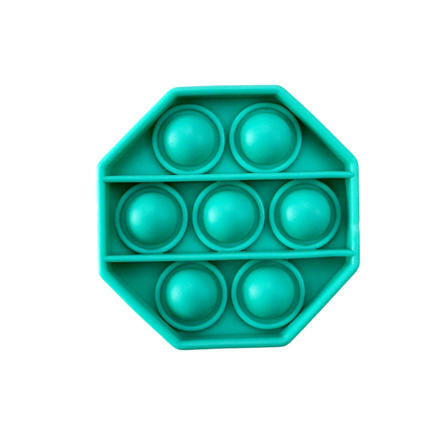 Pop Fidget Toys, Silicone Push Pop Bubble Toys for Kids and Adults Rainbow Fidget Poppers Square Octagon Heart Round Shape