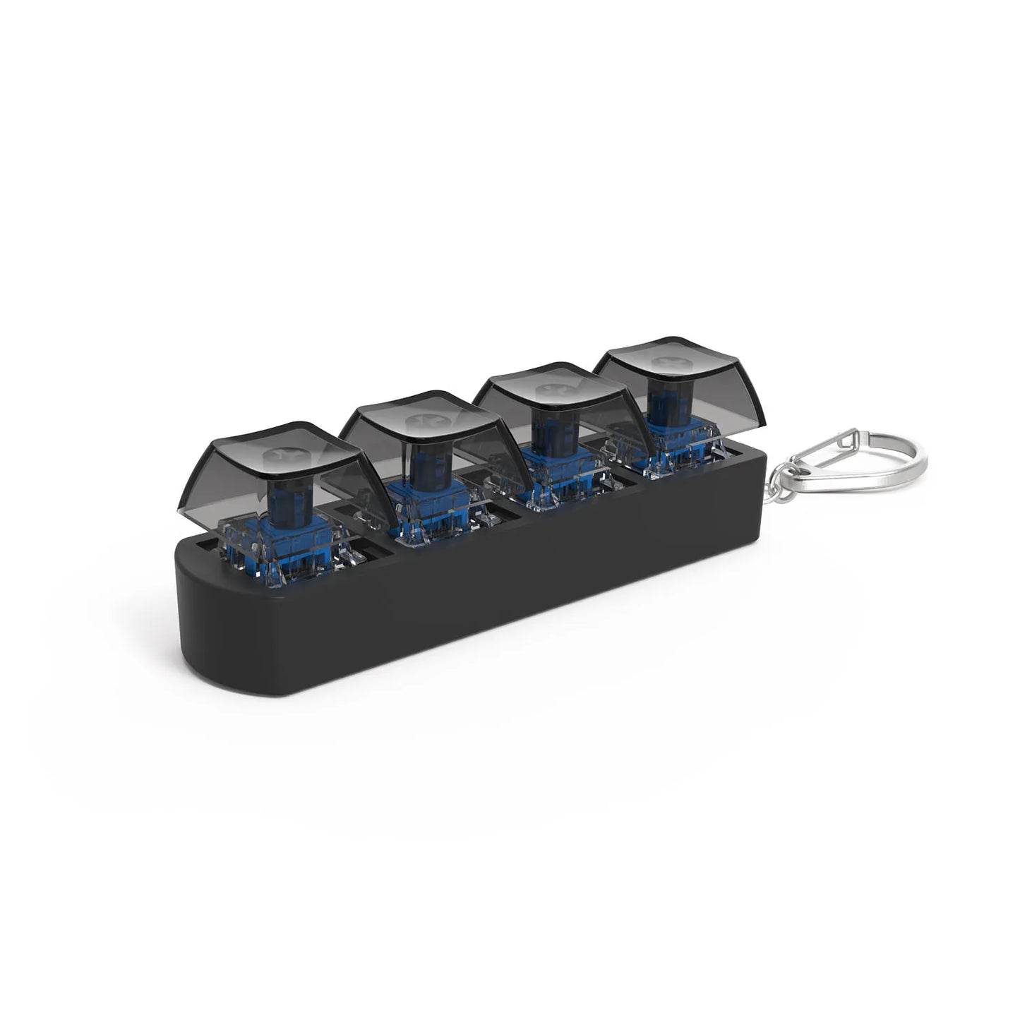 4Keys Button Keycap Stress Relief Adult Fidget Toy Keychain 4 Keys Keyboard Fidget Gadgets Toys DIY Keyboard Keychain Toys