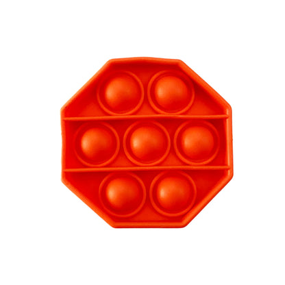 Pop Fidget Toys, Silicone Push Pop Bubble Toys for Kids and Adults Rainbow Fidget Poppers Square Octagon Heart Round Shape