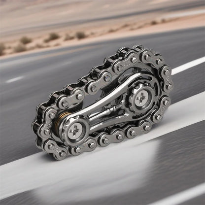 Fidget Spinners Toys for Adults Metal Bike Chain Pain Stim Fidgets Toy for Teens ADHD Cool Gadgets Desk Offices Gift