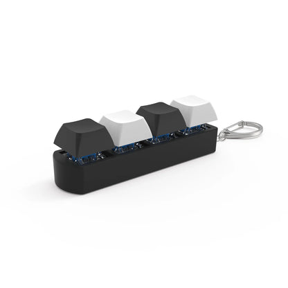 4Keys Button Keycap Stress Relief Adult Fidget Toy Keychain 4 Keys Keyboard Fidget Gadgets Toys DIY Keyboard Keychain Toys