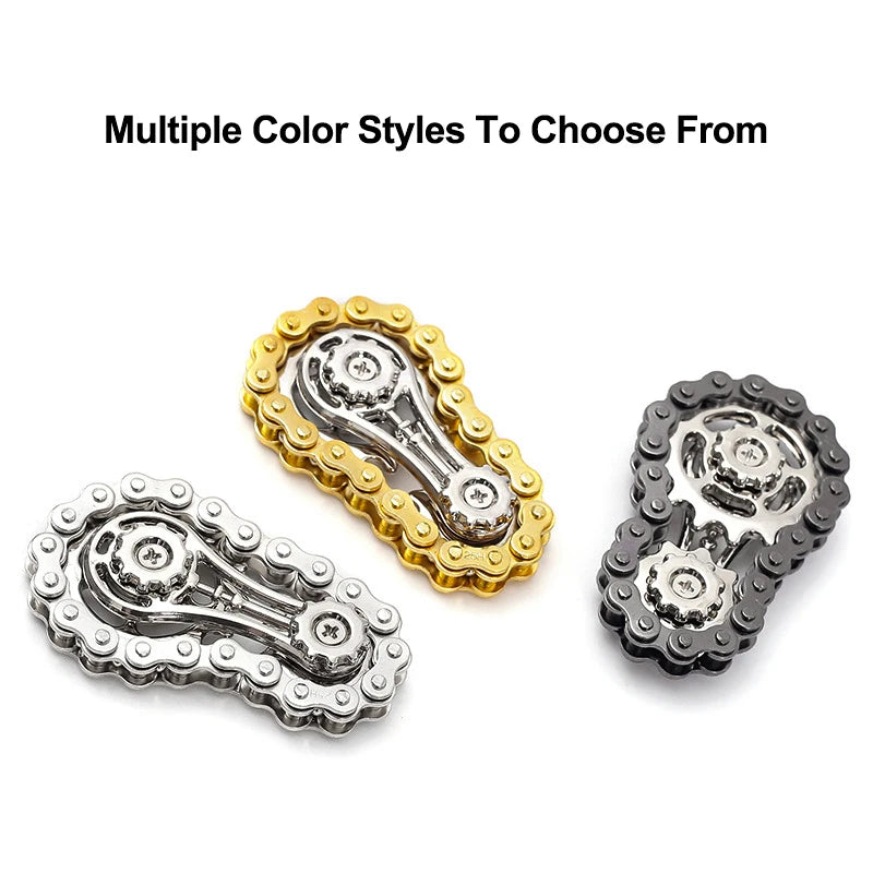Chain wheel flywheel fingertip gyro chain metal toy stress resistance Figets Spinner Popite stress resistance Simpl Dimmer