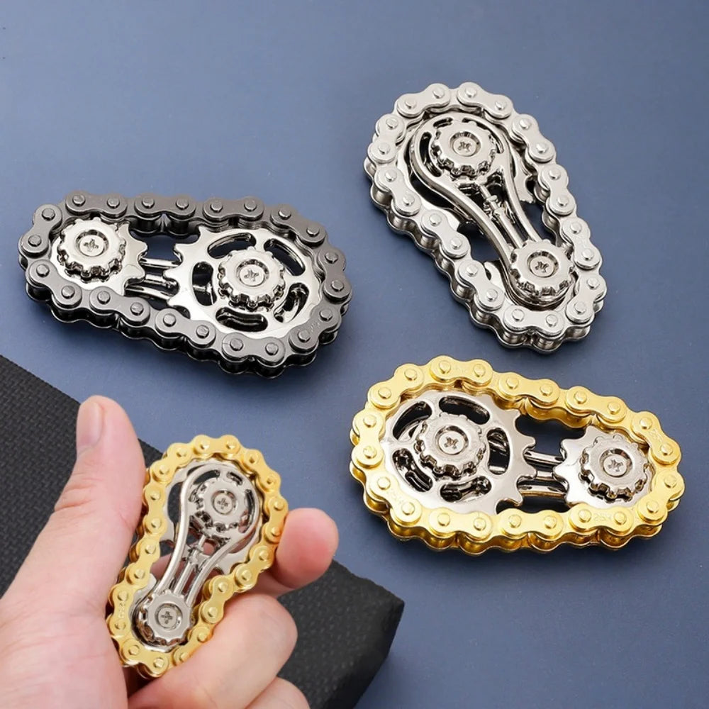 Chain wheel flywheel fingertip gyro chain metal toy stress resistance Figets Spinner Popite stress resistance Simpl Dimmer