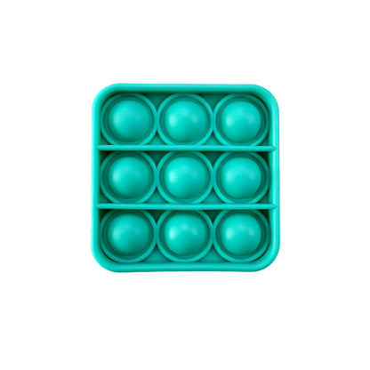 Pop Fidget Toys, Silicone Push Pop Bubble Toys for Kids and Adults Rainbow Fidget Poppers Square Octagon Heart Round Shape