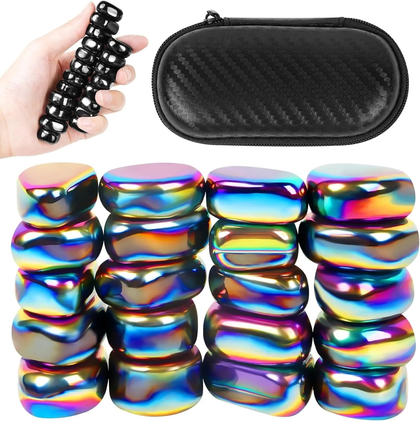 Magnet Chess Game Stones,Anti Stress Antistress Relief Fidget Toys Magnetic Stone for Adults ADHD Autism Fridge Sticker Desk EDC