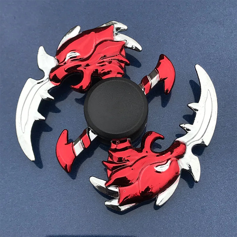 Fidget Spinner Anime Game Cartoon Fingertip Gyroscope Metal Zinc Alloy Mute Hand Spinner Smooth Electroplate Stress Relief Toys