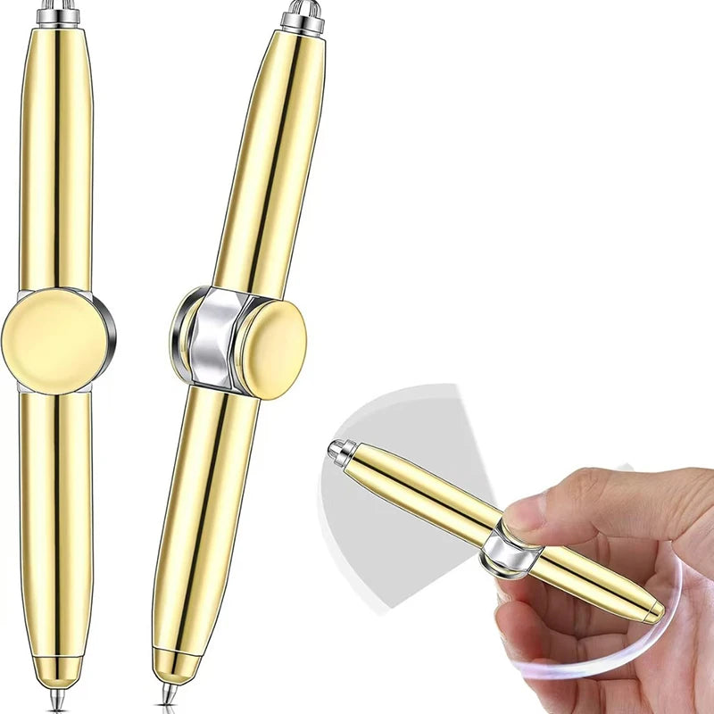 Fidget Spinning Pen with Led Light Cool EDC Gadgets ADHD Anxiety Stress Reducer Gifts For Adults Students Teenages