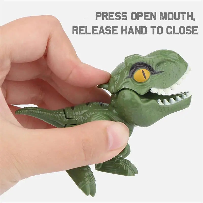 20-1PCS Finger Dinosaur Tricky Tyrannosaurus Finger-biting Dinosaurs Movable Joints Hand Doll Prop Dino Toys for Children Gifts