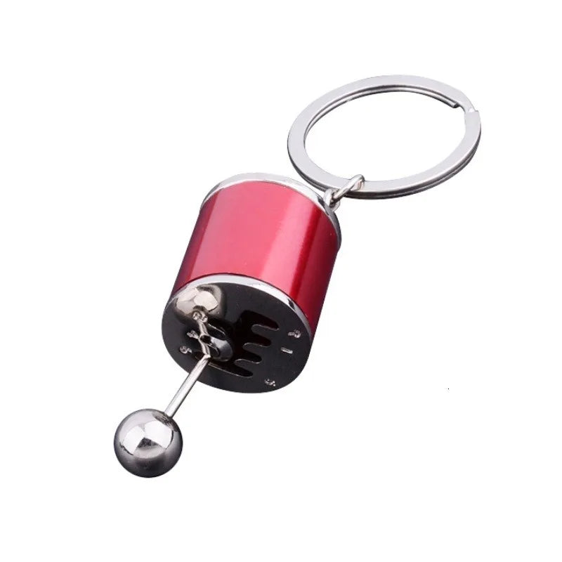 Metal Keyring Creative Car Shifter Keychain Six-Speed Gear Stick Knob Gearbox Model Key Antistress Adults New Fidget Toys