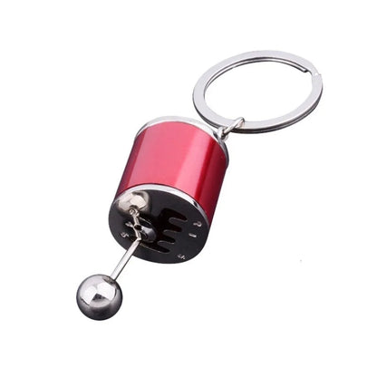 Metal Keyring Creative Car Shifter Keychain Six-Speed Gear Stick Knob Gearbox Model Key Antistress Adults New Fidget Toys