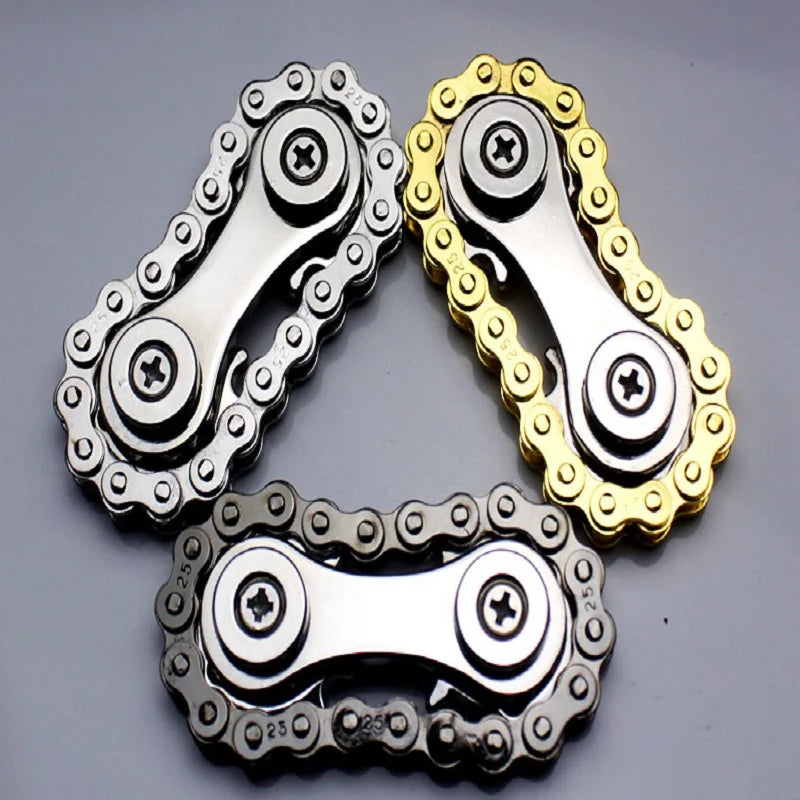 Chain wheel flywheel fingertip gyro chain metal toy stress resistance Figets Spinner Popite stress resistance Simpl Dimmer