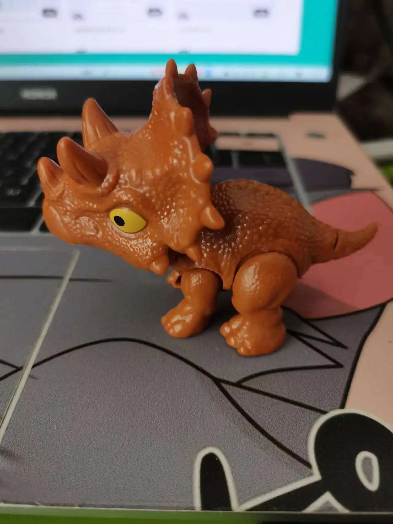 20-1PCS Finger Dinosaur Tricky Tyrannosaurus Finger-biting Dinosaurs Movable Joints Hand Doll Prop Dino Toys for Children Gifts