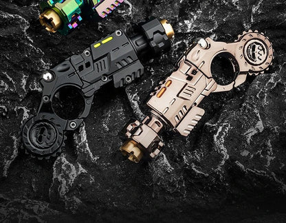 Mini Metal EDC Stress Relief Toy Pistol Guns Eject Fidget Roller Spinner Mechanical Slider Ratchet Wheel Paragraph Ring Adults