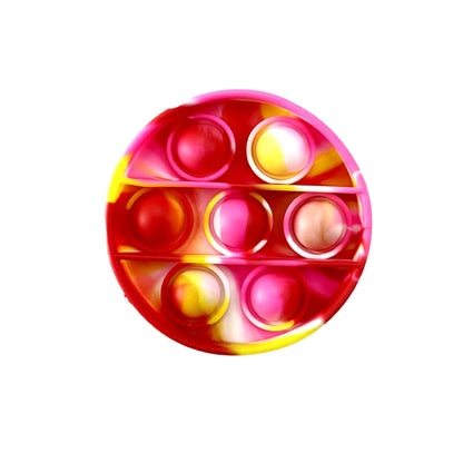 Pop Fidget Toys, Silicone Push Pop Bubble Toys for Kids and Adults Rainbow Fidget Poppers Square Octagon Heart Round Shape