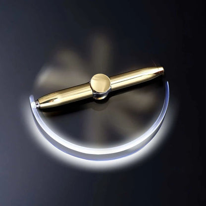 Fidget Spinning Pen with Led Light Help Relieve Stress Anxiety ADHD Cool EDC Gadgets Idea Gifts For Adults Kids Students