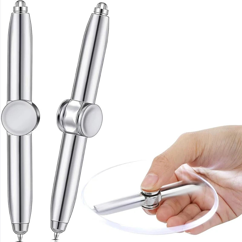 Fidget Spinning Pen with Led Light Cool EDC Gadgets ADHD Anxiety Stress Reducer Gifts For Adults Students Teenages