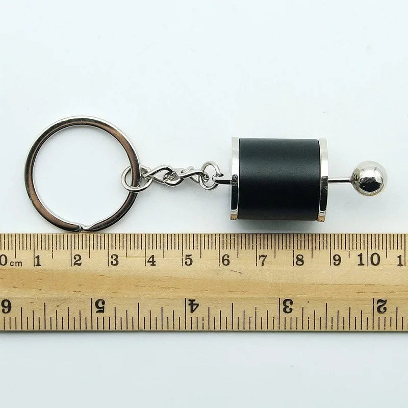 Metal Keyring Creative Car Shifter Keychain Six-Speed Gear Stick Knob Gearbox Model Key Antistress Adults New Fidget Toys