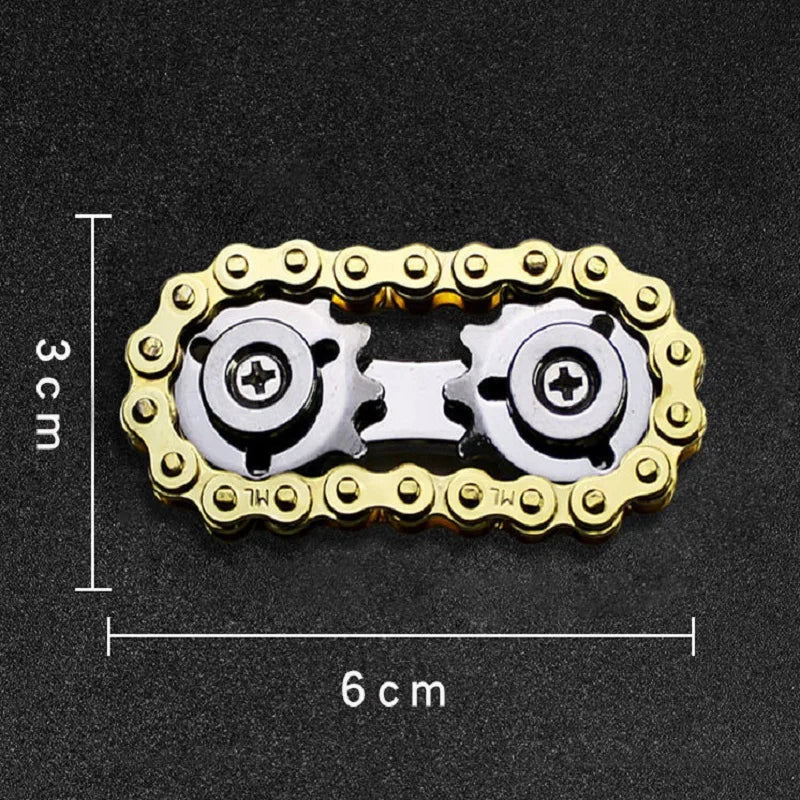 Chain wheel flywheel fingertip gyro chain metal toy stress resistance Figets Spinner Popite stress resistance Simpl Dimmer
