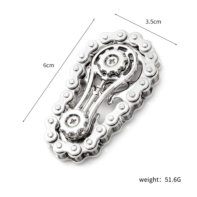 Chain wheel flywheel fingertip gyro chain metal toy stress resistance Figets Spinner Popite stress resistance Simpl Dimmer