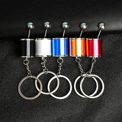 Metal Keyring Creative Car Shifter Keychain Six-Speed Gear Stick Knob Gearbox Model Key Antistress Adults New Fidget Toys