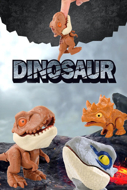 20-1PCS Finger Dinosaur Tricky Tyrannosaurus Finger-biting Dinosaurs Movable Joints Hand Doll Prop Dino Toys for Children Gifts