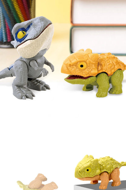 20-1PCS Finger Dinosaur Tricky Tyrannosaurus Finger-biting Dinosaurs Movable Joints Hand Doll Prop Dino Toys for Children Gifts