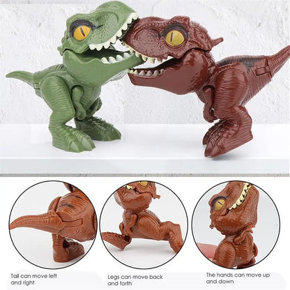 20-1PCS Finger Dinosaur Tricky Tyrannosaurus Finger-biting Dinosaurs Movable Joints Hand Doll Prop Dino Toys for Children Gifts